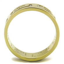 Load image into Gallery viewer, TK2051 - IP Gold(Ion Plating) Stainless Steel Ring with AAA Grade CZ  in Clear