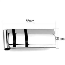 Load image into Gallery viewer, TK2071 - High polished (no plating) Stainless Steel Money clip with No Stone