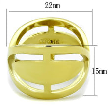 Load image into Gallery viewer, TK2157 - IP Gold(Ion Plating) Stainless Steel Ring with No Stone