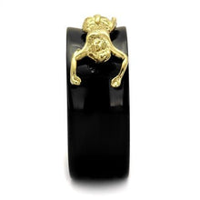 Load image into Gallery viewer, TK2240 - IP Gold+ IP Black (Ion Plating) Stainless Steel Ring with No Stone