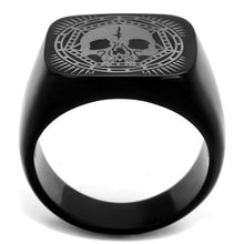 Load image into Gallery viewer, TK2306 - IP Black(Ion Plating) Stainless Steel Ring with No Stone