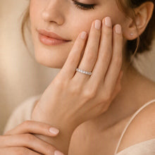 Load image into Gallery viewer, TK2344 - High polished (no plating) Stainless Steel Ring with AAA Grade CZ  in Clear