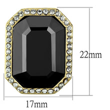 Load image into Gallery viewer, TK2378 - IP Gold(Ion Plating) Stainless Steel Earrings with Top Grade Crystal  in Hematite