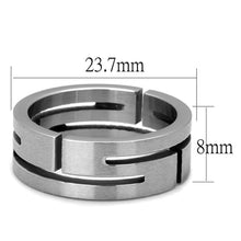 Load image into Gallery viewer, TK2393 - High polished (no plating) Stainless Steel Ring with No Stone