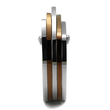 Load image into Gallery viewer, TK2404 - Two Tone IP Light Brown (IP Light coffee) Stainless Steel Ring with No Stone