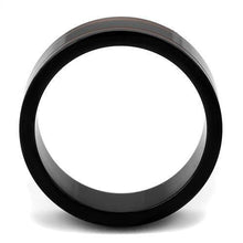 Load image into Gallery viewer, TK2407 - IP Black(Ion Plating) Stainless Steel Ring with Epoxy  in Siam