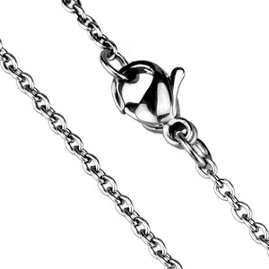 TK2422 - High polished (no plating) Stainless Steel Chain with No Stone