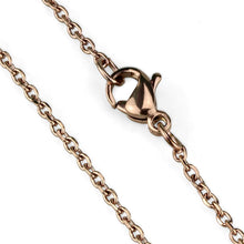 Load image into Gallery viewer, TK2423R - IP Rose Gold(Ion Plating) Stainless Steel Chain with No Stone