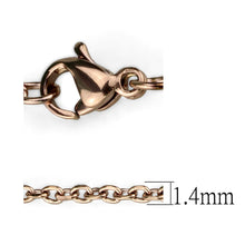 Load image into Gallery viewer, TK2423R - IP Rose Gold(Ion Plating) Stainless Steel Chain with No Stone