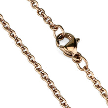 Load image into Gallery viewer, TK2428R - IP Rose Gold(Ion Plating) Stainless Steel Chain with No Stone