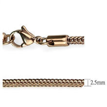 Load image into Gallery viewer, TK2430R - IP Rose Gold(Ion Plating) Stainless Steel Chain with No Stone