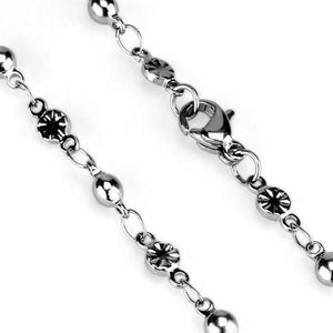 TK2432 - High polished (no plating) Stainless Steel Chain with No Stone