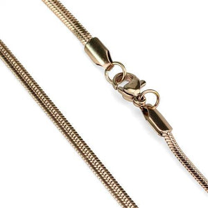 TK2441R - IP Rose Gold(Ion Plating) Stainless Steel Chain with No Stone