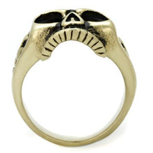 Load image into Gallery viewer, TK2455 - IP Antique Copper Stainless Steel Ring with Epoxy  in Jet