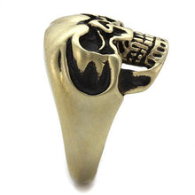 Load image into Gallery viewer, TK2472 - IP Antique Copper Stainless Steel Ring with Epoxy  in Jet