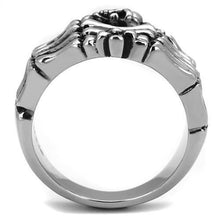 Load image into Gallery viewer, TK2512 - High polished (no plating) Stainless Steel Ring with Epoxy  in Jet