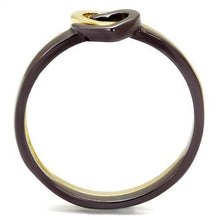 Load image into Gallery viewer, LOTK2548 - IP Gold &amp; IP Dark Brown (IP coffee) Stainless Steel Ring with No Stone