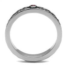 Load image into Gallery viewer, TK2566 - High polished (no plating) Stainless Steel Ring with Top Grade Crystal  in Rose