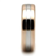 Load image into Gallery viewer, TK2569 - Two-Tone IP Rose Gold Stainless Steel Ring with No Stone