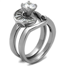 Load image into Gallery viewer, TK2617 - No Plating Stainless Steel Ring with AAA Grade CZ  in Clear