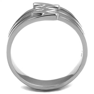 TK2660 High polished (no plating) Stainless Steel Ring with No Stone in No Stone