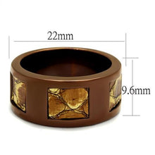 Load image into Gallery viewer, TK2702 - IP Coffee light Stainless Steel Ring with No Stone