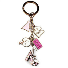 Load image into Gallery viewer, TK2717 - IP Coffee light Stainless Steel Key Ring with Epoxy  in Multi Color