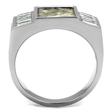 Load image into Gallery viewer, TK2784 - No Plating Stainless Steel Ring with AAA Grade CZ  in Clear