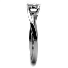 Load image into Gallery viewer, TK2835 - High polished (no plating) Stainless Steel Ring with AAA Grade CZ  in Clear