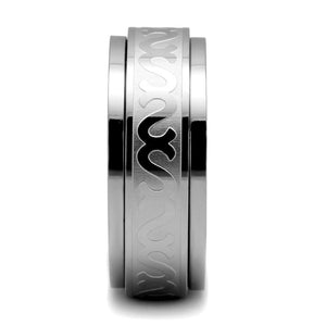 TK2941 - High polished (no plating) Stainless Steel Ring with No Stone