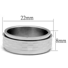 Load image into Gallery viewer, TK2942 - High polished (no plating) Stainless Steel Ring with No Stone