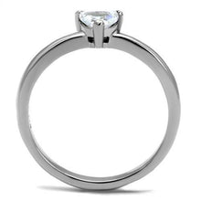 Load image into Gallery viewer, TK2978 High polished (no plating) Stainless Steel Ring with AAA Grade CZ in Clear