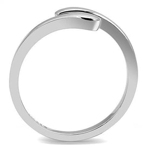 TK3029 - High polished (no plating) Stainless Steel Ring with No Stone