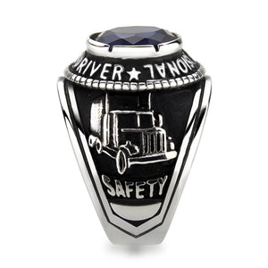 TK30320 - Trucker Ring in Montana Blue