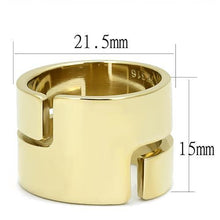 Load image into Gallery viewer, TK3118 - IP Gold(Ion Plating) Stainless Steel Ring with No Stone