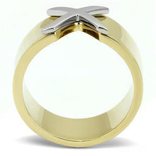 Load image into Gallery viewer, TK3185 - Two-Tone IP Gold (Ion Plating) Stainless Steel Ring with No Stone