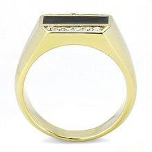 Load image into Gallery viewer, TK3222 - IP Gold(Ion Plating) Stainless Steel Ring with AAA Grade CZ  in Clear