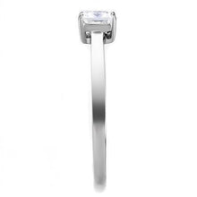 Load image into Gallery viewer, TK3250 - High polished (no plating) Stainless Steel Ring with AAA Grade CZ  in Clear