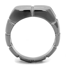 Load image into Gallery viewer, TK3273 - IP Light Black  (IP Gun) Stainless Steel Ring with No Stone