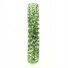 Load image into Gallery viewer, TK3537 - High polished (no plating) Stainless Steel Ring with Top Grade Crystal  in Peridot