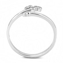 Load image into Gallery viewer, TK3570 - No Plating Stainless Steel Ring with AAA Grade CZ  in Clear