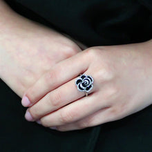 Load image into Gallery viewer, TK3577 - No Plating Stainless Steel Ring with Top Grade Crystal  in Clear