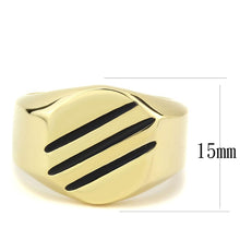 Load image into Gallery viewer, TK3598 - IP Gold(Ion Plating) Stainless Steel Ring with No Stone