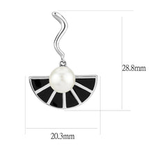 Load image into Gallery viewer, TK3612 - No Plating Stainless Steel Earrings with Synthetic Pearl in White