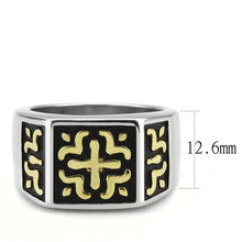 Load image into Gallery viewer, TK3622 - Two-Tone IP Gold (Ion Plating) Stainless Steel Ring with No Stone