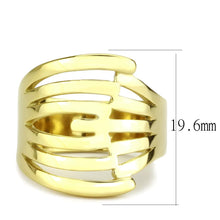 Load image into Gallery viewer, TK3717 - IP Gold(Ion Plating) Stainless Steel Ring with No Stone