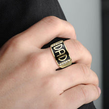 Load image into Gallery viewer, TK3760 - IP Gold(Ion Plating) Stainless Steel Ring with Top Grade Crystal in Clear