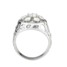 Load image into Gallery viewer, TK3762 - High polished (no plating) Stainless Steel Ring with AAA Grade CZ in Clear