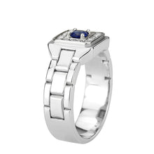 Load image into Gallery viewer, TK3771 - High polished (no plating) Stainless Steel Ring with Synthetic in Montana