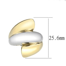 Load image into Gallery viewer, TK3796 - Two Tone IP Gold (Ion Plating) Stainless Steel Ring with NoStone in No Stone